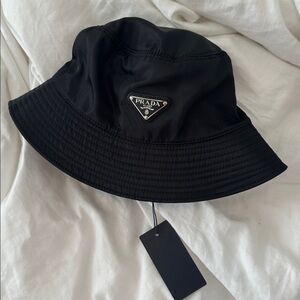 Prada Classic Black Bucket Hat INSPIRED NOT REAL